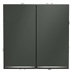 Выключатель 2-кл. СП S70 10А с подсветкой механизм титан Voltum VLS020206