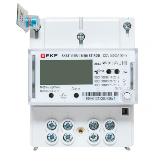 Счетчик SKAT 115E/1-5(60) STIROD 1ф 2т МСК+0 EKF 11503R фото 9