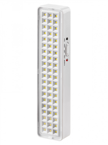 Светильник светодиодный аккумуляторный СБА 60 LED, DC, Li-ion 3,7 В 1,5 А*ч, 3-5 ч,пластик, Народный фото 2