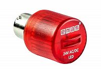 Светодиод LED 24V AC/DC красн. EMAS IKML024K