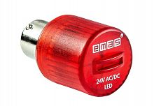 Светодиод LED 24V AC/DC красн. EMAS IKML024K