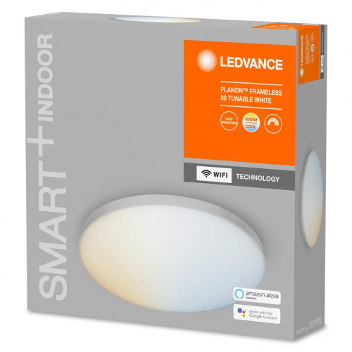 Светильник светодиодный SMART WIFI PLANON FRAMELESS RD30 TW LEDVANCE 4058075484672 фото 3