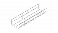 Лоток проволочный 500х85 L3000 сталь 5мм PL85-500-5-3000 оцинк. КМ LO3490