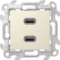 Розетка USB 2-м СП Simon 24 IP20 коннектор механизм сл. кость Simon 2411090-031