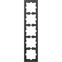 Рамка 5-м Merten D-Life SD антрацит SchE MTN4050-6534