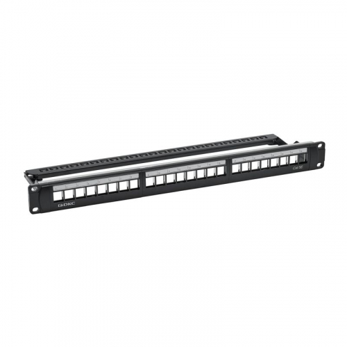 Патч-панель 19дюйм 1UCAT5E 24 модуля RJ45 экранированная DKC RN5PPF24 фото 5