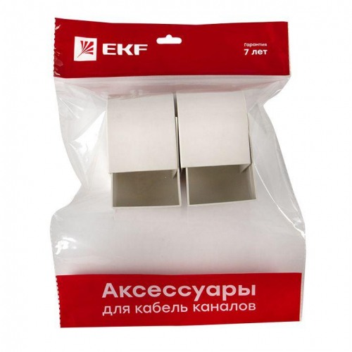 Заглушка 60х60 бел. Plast PROxima (уп.4шт) EKF ecw-60-60x4 фото 7