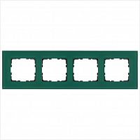 Рамка 4-м G-Glass стекло лазурн. Jasmart G1004GJ