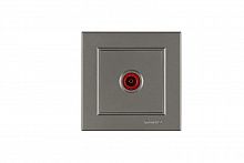 Розетка телевизионная проходная TV СП Karea 16А IP20 зел. Makel 56052007