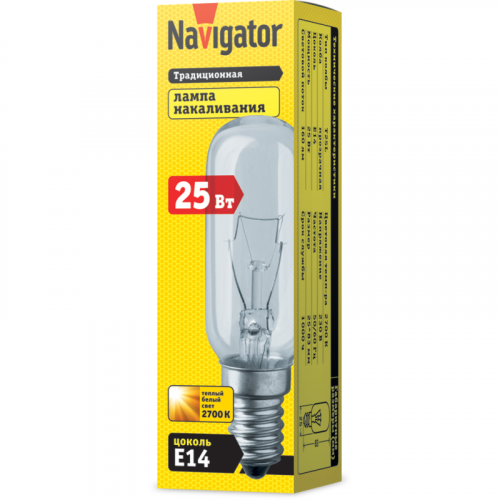Лампа накаливания 61 205 NI-T25L-25-230-E14-CL Navigator 61205 фото 2