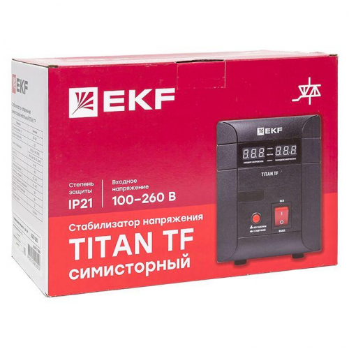 Стабилизатор напряжения электронный напольного исполнения TITAN -TF-1000 EKF stab-TF-1000 фото 10