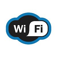 Наклейка информационный знак &quot;Зона Wi-Fi&quot; 150х200мм Rexant 56-0017