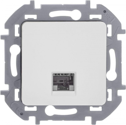 Розетка компьютерная Inspiria RJ45 кат.6 UTP механизм бел. IEK 673830 фото 5