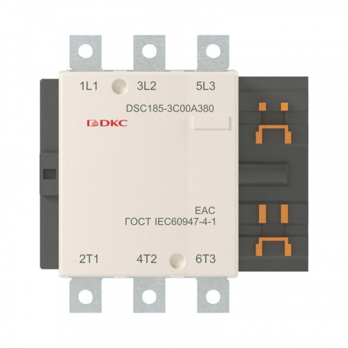 Контактор магнитный DSC185-3C00A380 185А 90кВт (AC3) 380В AC DKC DSC185-3C00A380