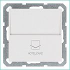Выключатель карточный 10А IP20 отельный механизм бел. глянцевый Jasmart G6209W