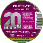Изолента ПВХ 90 600 OIT-B15-20-YG желт./зел. ОНЛАЙТ 90600