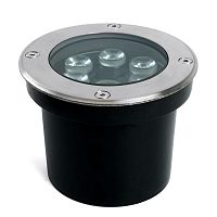 Светильник SP2802 6Вт 3000К IP67 AC/DC 12-24В D120хH90мм внутр. d90мм тротуарный FERON 48453