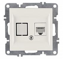 Розетка компьютерная LAVIN/KAREN RJ45 кат.6 механизм бел. ARVIA 50 01 1000 247