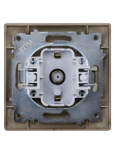 Розетка SAT (F-разъем) 0-2400МГц бронза "Лама" TDM фото 4