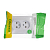 Розетка 2-м СП Glossa 16А IP20 без заземл. бел. SE GSL000120
