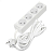 Удлинитель 4х3м без заземл. 10А IP20 2.2кВт ПВС 2х1 бел. DOMTOK 2356