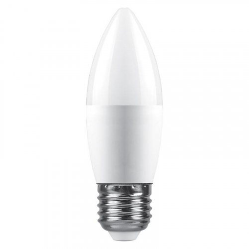 Лампа светодиодная SBC3720 20Вт C37 свеча 6400К E27 230В SAFFIT 55271