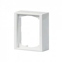 Рамка 1-м DoubleSchuko Impressivo 100мм для наружн. монтажа бел. ABB 2TKA000295G1