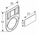 Шильдик MA6-1061 для держателя (кноп. посты) ABB 1SFA611930R1061