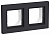 Рамка 2-м AtlasDesign Aqua IP44 карбон SE ATN441002