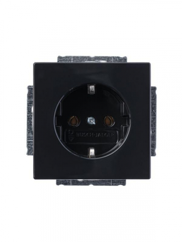 Розетка 1-м СП Solo/future 16А IP20 250В Schuko антрацит ABB 2CKA002011A6215 фото 2