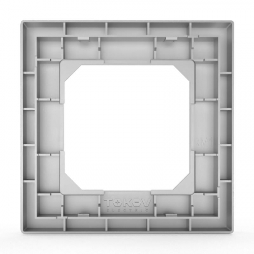 Рамка 1-м Pixel алюм. TOKOV ELECTRIC TKE-PX-RM1-C03 фото 4
