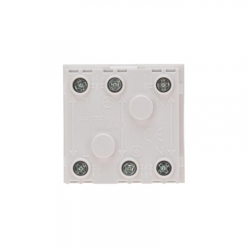 Розетка 16А 45х45 CEE 7/4 2К+3 бел. Rexant 11-8977 фото 3