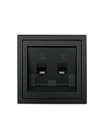 Розетка компьютерная + телефонная СП ZIMA IP20 механизм черн. бархат LEZARD 704-4288-143