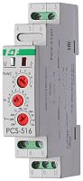 Реле времени PCS-516U 8А 12-264В AC/DC 1перекл. IP20 многофункц. вход: START/RESET монтаж на DIN-рейке F&F EA02.001.014