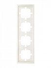 Рамка 4-м ZIMA горизонт. сл. кость LEZARD 704-9000-149