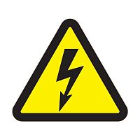 Наклейка знак электробезопасности &quot;Опасность поражения электротоком&quot; 200х200х200мм Rexant 56-0006