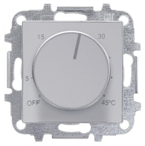 Накладка для терморегулятора 8140.9 SKYсеребристый алюм. ABB 2CLA854090A1301