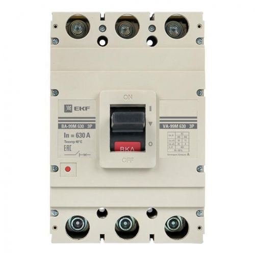 Выключатель автоматический 3п 630/630А 50кА ВА-99М PROxima EKF mccb99-630-630m фото 4