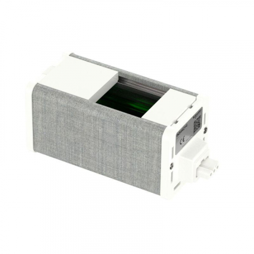 Блок Unica System+ пустой для VDI (45х45) бел./сер. ткань SchE INS44214