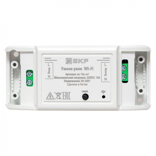 Реле Умное 10А Wi-FI Connect EKF ss-10a-wf фото 2