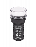 Лампа коммутационная ADDS ЛК-22 d22 110В AC/DC IP55 LED бел. DEKraft 25173DEK