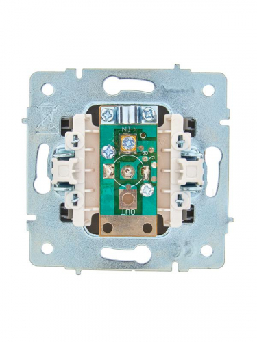 Розетка телевизионная оконечная TV СП ASTI IP20 механизм платина. LEZARD 7081-3588-130 фото 2