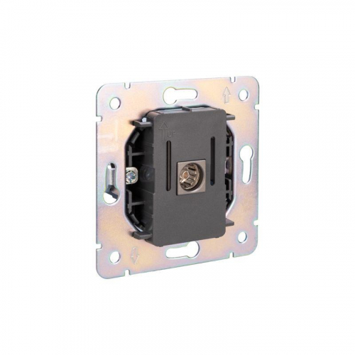 Розетка телевизионная TV СП ROUND MIELE титан Kranz KR-78-0723-2 фото 6