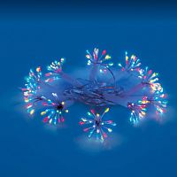 Гирлянда ULD-S0250-200/STA MULTI IP44 STARBURST "Звезда" 2.5м 200 разноцвет. свет провод прозр. Uniel UL-00008565