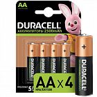 Аккумулятор AA/HR6-4BL 2400мА.ч предзаряжен. (блист.4шт) Duracell Б0014863