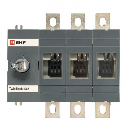 Рубильник 3п 400А без рукоятки управления TwinBlock PROxima EKF tb-s-400-3p фото 2