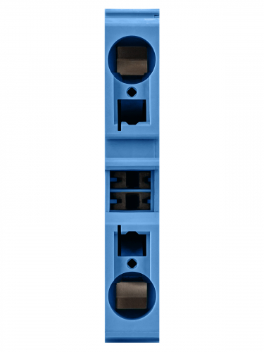 Зажим клеммный безвинтовой (ЗКБ) 35мм2 125А с заглушкой синий TDM фото 5