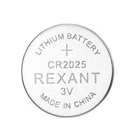 Элемент питания литиевый CR2025 3В (блист.5шт) Rexant 39-1107