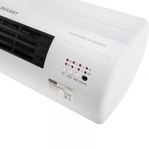 Тепловентилятор электрический настенный PTC 2кВт бел. Rexant 60-0035 фото 4