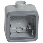 Коробка с каб. вводом PLEXO 1п. cер. Leg 069652